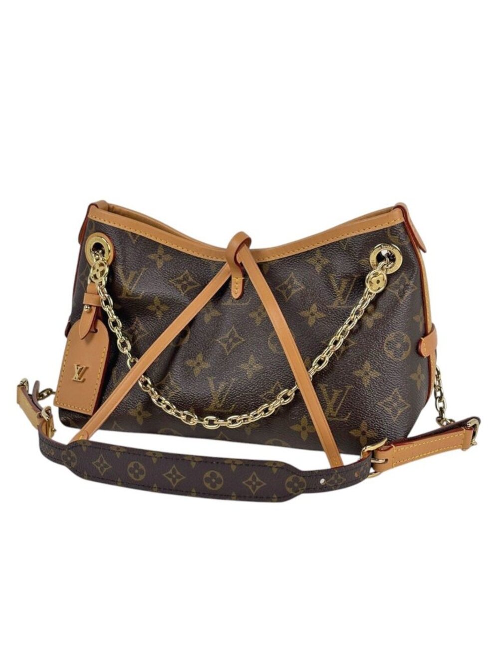 Louis Vuitton Carryall BB Shoulder Bag 2-Way Monogram Brown